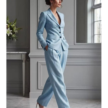 Nuovo Completo Autunnale da Donna: giacchina a maniche lunghe e pantaloni